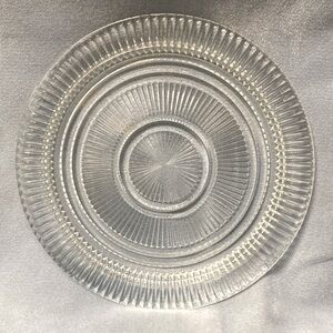 Anchor Hocking Queen Mary Clear Glass serving tray